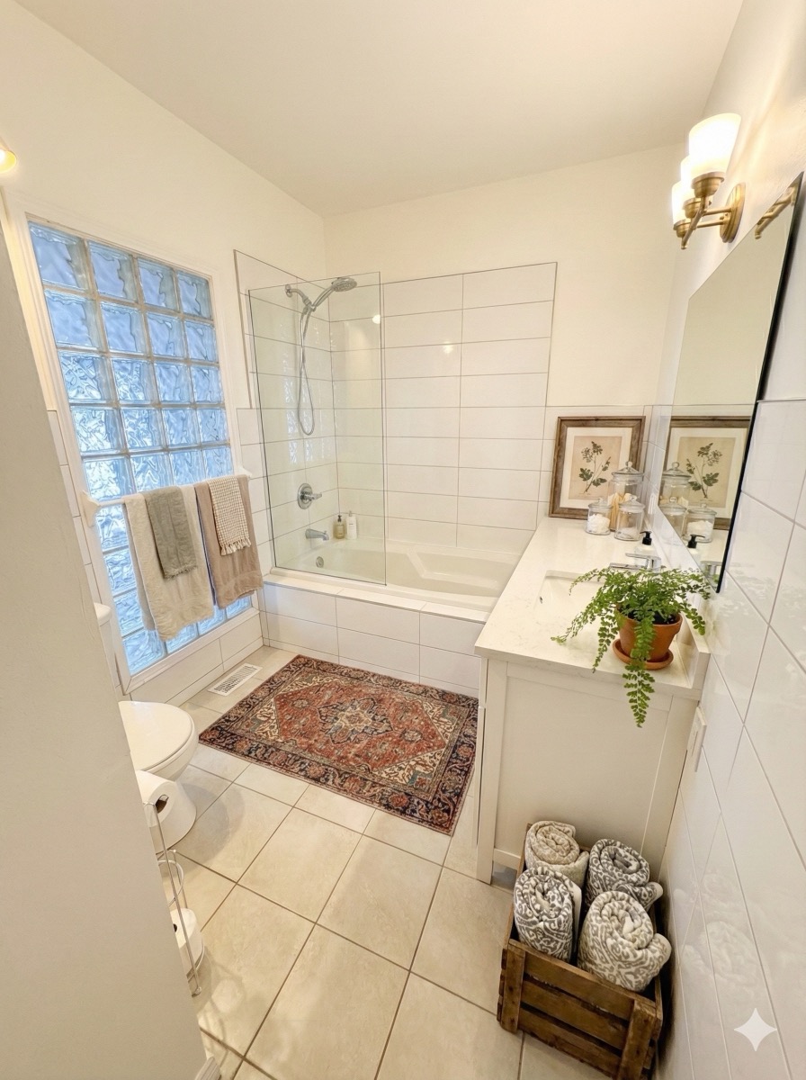 After: AI redesigned bathroom